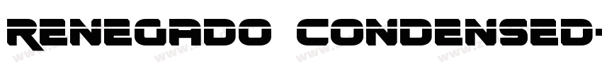 Renegado Condensed字体转换